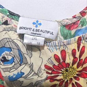 Plus size floral mini dress